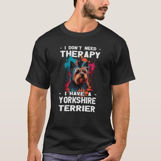 Yorkshire Terrier Dog  Dog Owner T-shirt (Voorkant)