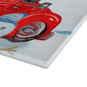 Yorkshire Terrier Dog in kerstcadeau Snijplank (Hoek)