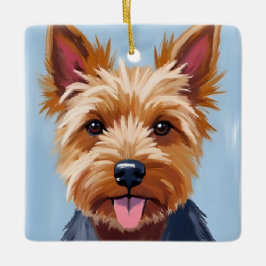 Yorkshire Terrier | Dog Portrait Painting Keramisch Ornament