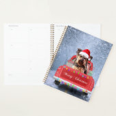 Yorkshire Terrier Dog Snow met kerstmis Planner (Display)