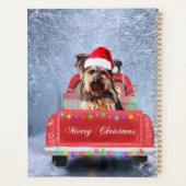 Yorkshire Terrier Dog Snow met kerstmis Planner (Achterkant)