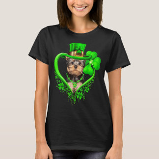 Yorkshire Terrier Dog St Patricks Day Lover Irish T-shirt