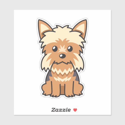Yorkshire Terrier Dog Sticker (Vel)
