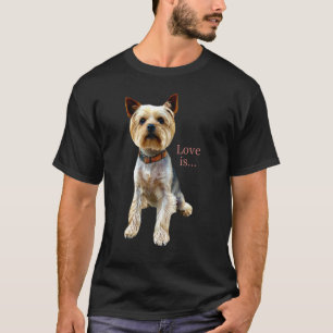 Yorkshire Terrier Dog Yorkie mama Dad Love Terrier T-shirt