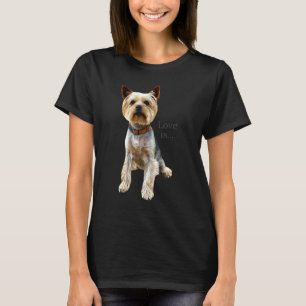 Yorkshire Terrier Dog Yorkie mama Dad Love Terrier T-shirt