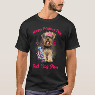Yorkshire Terrier Flower Happy Moederdag to the T-shirt