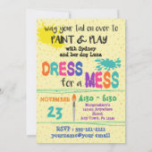 Yorkshire Terrier Fun Art Anniversaire Invitation  (Dos)