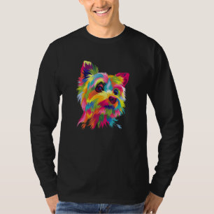 Yorkshire Terrier Funny Yorkie Pop Art Popart Dog T-shirt