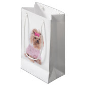 Yorkshire Terrier Gift Bag Klein Cadeauzakje (Voorkant Gekanteld)