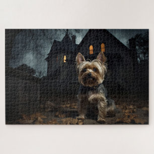 Yorkshire Terrier Halloween Griezelen Legpuzzel