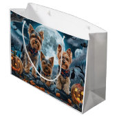 Yorkshire Terrier Halloween Spooky Groot Cadeauzakje (Achterkant Gekanteld)