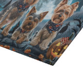 Yorkshire Terrier Halloween Spooky Snijplank (Hoek)