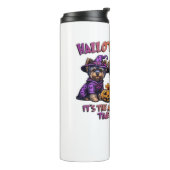 Yorkshire Terrier Halloween Thanksgiving Kerst Thermosbeker (Gedraaid links)