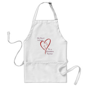Yorkshire Terrier Heart hoort erbij Standaard Schort