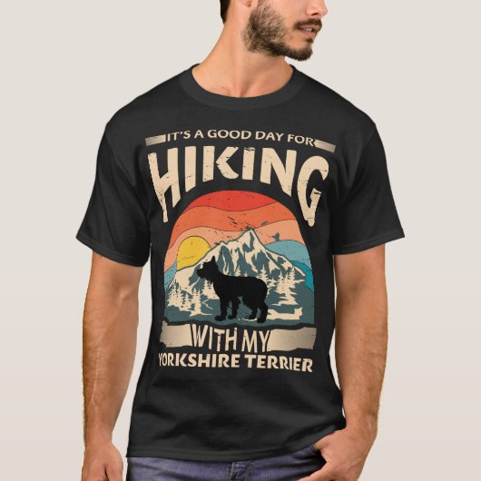 Yorkshire Terrier Hiking T-Shirt (Voorkant)