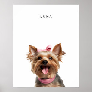 Yorkshire Terrier Hond Gepersonaliseerde Print