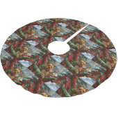 Yorkshire Terrier Hond Kerstfeest Kerstboom Rok (Gekanteld)