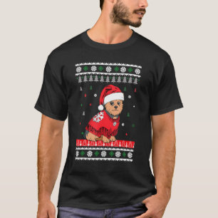 Yorkshire Terrier Hond Licht Kerstmis Dragen Sant T-shirt