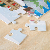 Yorkshire Terrier-hond met kerstcadeaus Legpuzzel (Zijkant)