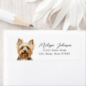 Yorkshire Terrier Hond Retouradres Labels (Insitu)