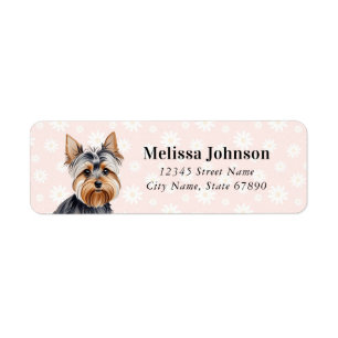 Yorkshire Terrier Hond Retouradres Labels