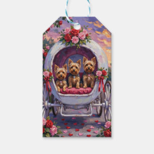 Yorkshire Terrier Hond Valentijnsdag Cadeaulabel