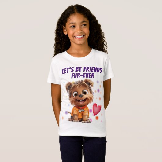 Yorkshire Terrier Hond Vriendschap T-shirt (Voorkant volledig)