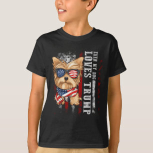 Yorkshire Terrier hond Yorkie Zelfs mijn hond houd T-shirt