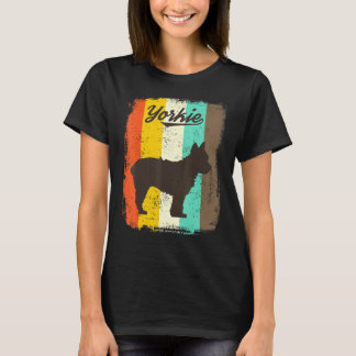 Yorkshire Terrier Hondenretro ontwerp T-shirt