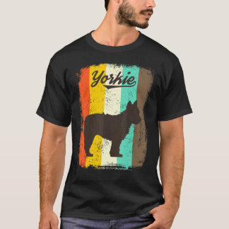 Yorkshire Terrier Hondenretro  ontwerp T-shirt