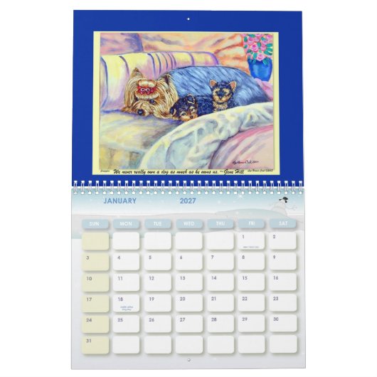 Yorkshire Terrier Kalender (Jan 2027)