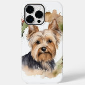 Yorkshire Terrier Kerstkrans feestelijke pup Case-Mate iPhone Case (Achterkant)