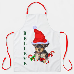 Yorkshire Terrier Kerstmis Schort