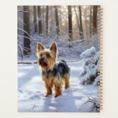 Yorkshire Terrier Laisser Neige Noël (Dos)