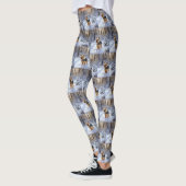 Yorkshire Terrier liet het sneeuwen Kerstmis Leggings (Links)