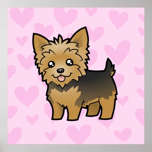Yorkshire Terrier Love Poster (Voorkant)