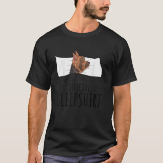 Yorkshire Terrier Lover Yorkie Dog Officiële slaap T-shirt
