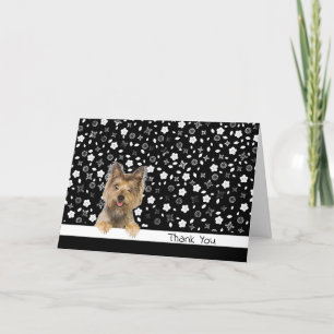 Yorkshire Terrier Merci sur Floral Print