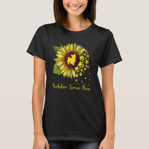 Yorkshire Terrier Moeder Zonnebloem Hond T-shirt
