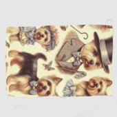  Yorkshire Terrier naadloos Golfhanddoek (Horizontaal)