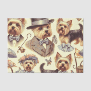  Yorkshire Terrier naadloos Tissuepapier