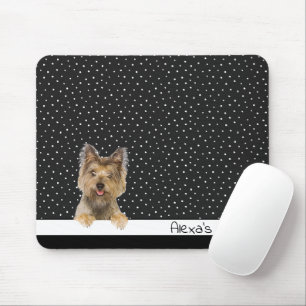 Yorkshire Terrier op Polka Dots Muismat
