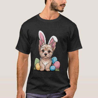 Yorkshire Terrier Paashaas Eieren Jagen Grappig  T-shirt
