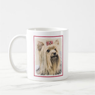Yorkshire Terrier Painting - Cute Original Dog Art Koffiemok