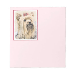 Yorkshire Terrier Painting - Cute Original Dog Art Notitieblok