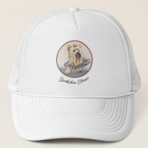 Yorkshire Terrier Painting - Cute Original Dog Art Trucker Pet