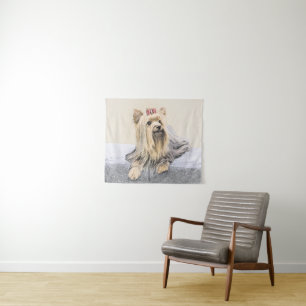 Yorkshire Terrier Painting - Cute Original Dog Art Wandkleed