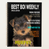 Yorkshire Terrier Parody Magazine Hoesje Planner (Voorkant)