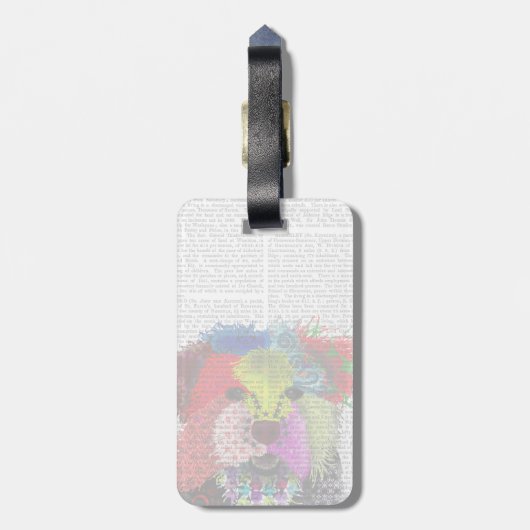 Yorkshire Terrier - Patchwork Bagagelabel (Achterkant verticaal)