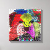 Yorkshire Terrier - Patchwork Canvas Afdruk (Voorkant)